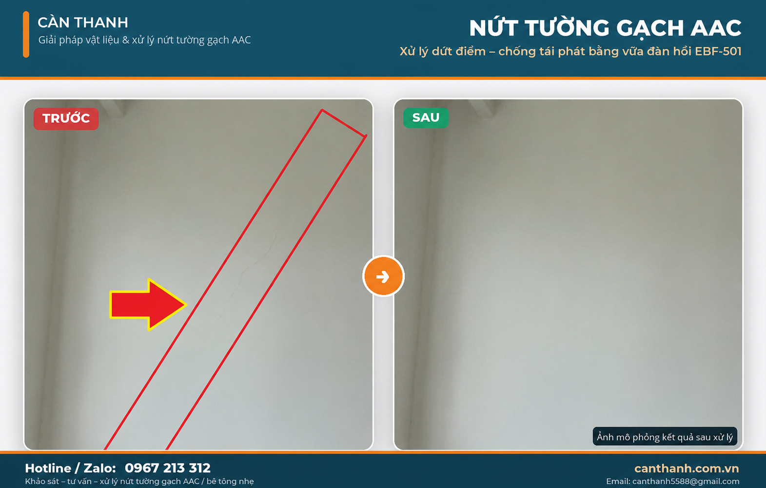 Xử Lý Nứt Tường AAC Không Tái Phát