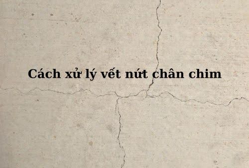 cách xử lý tường nứt