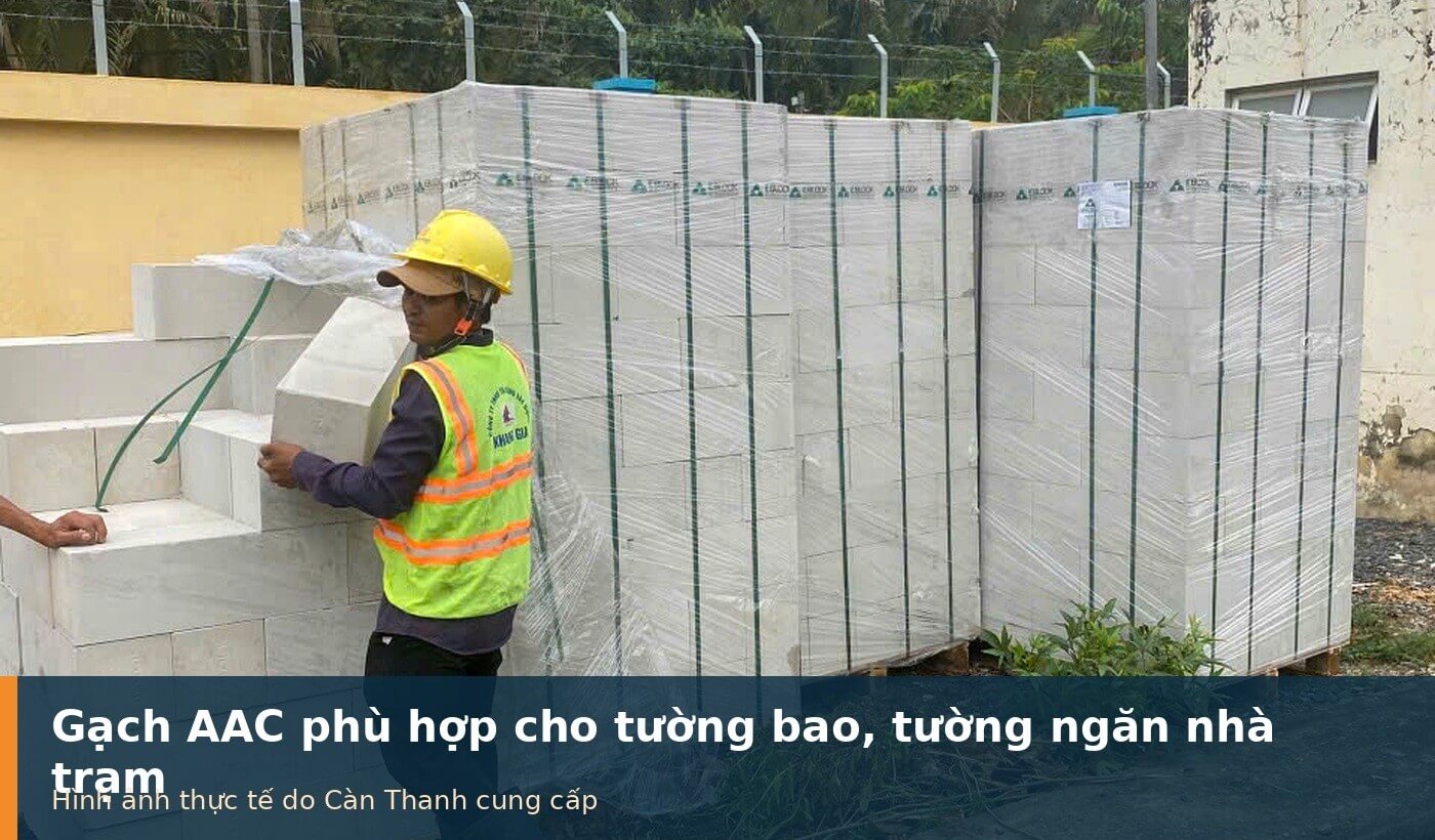 Gạch AAC xây trạm điện, trạm biến áp