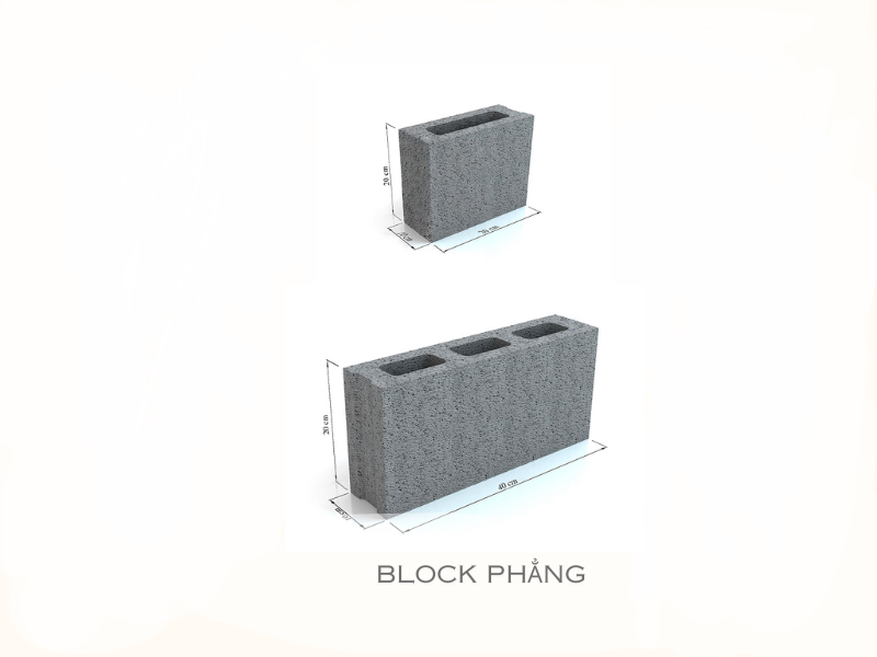 Kích thước của gạch block