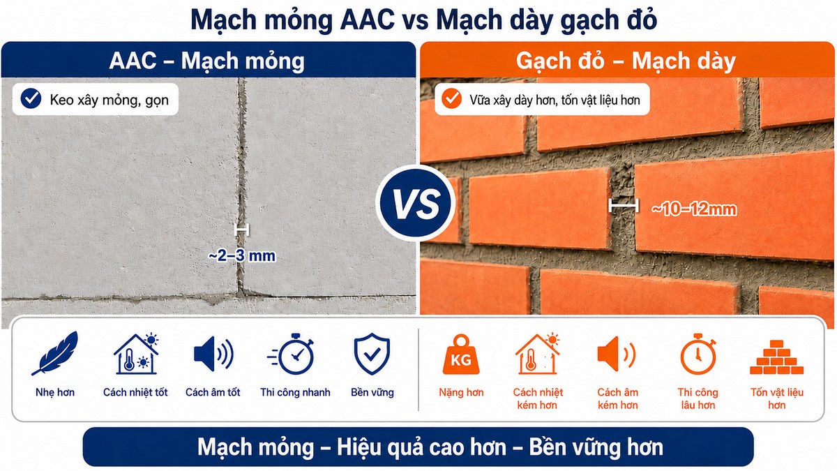 Panel ALC vs gạch AAC: khác nhau gì