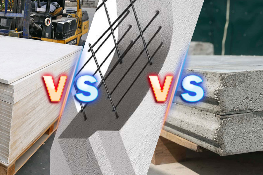 so sánh tấm bê tông siêu nhẹ và panel alc