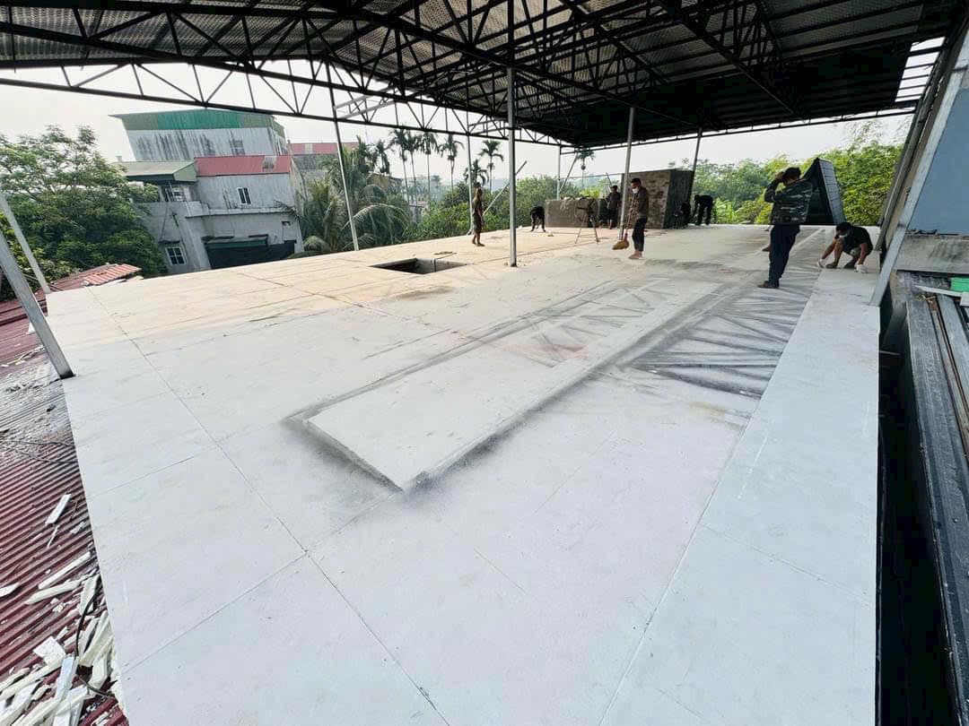thi công tấm cemboard ngoài trời