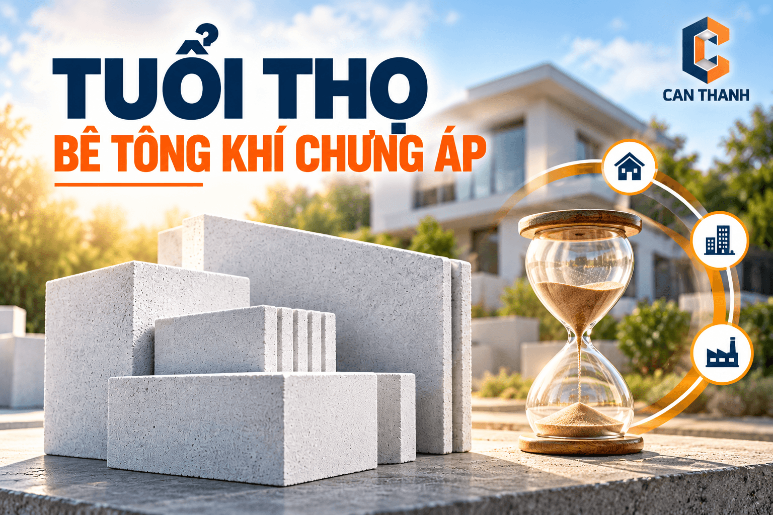 tuổi thọ bê tông khí chưng áp