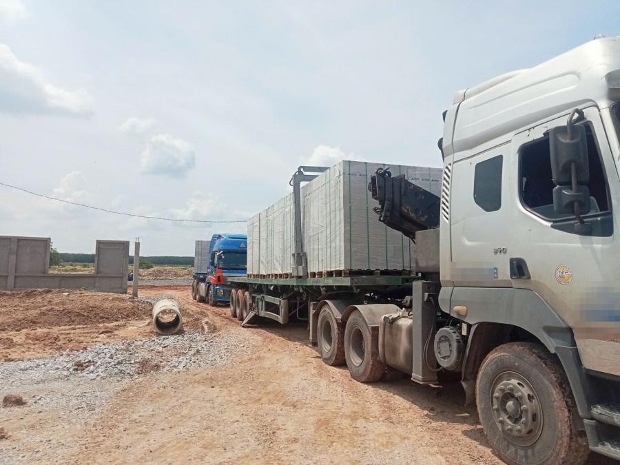 Đặt hàng và giao nhận gạch AAC và tấm ALC
