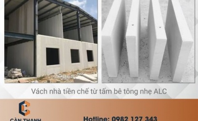 Nhà tiền chế dùng tấm bê tông nhẹ được không? Ưu điểm và lưu ý khi thi công
