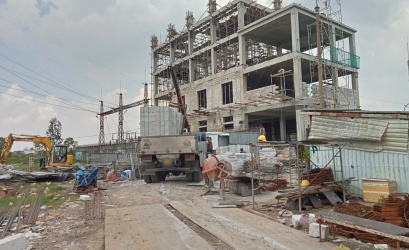 Cung cấp 122 m³ gạch AAC cho tòa nhà điều hành trạm biến áp 110kV tại Bình Chánh, TP.HCM