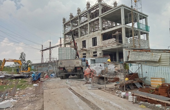 Cung cấp 122 m³ gạch AAC cho tòa nhà điều hành trạm biến áp 110kV tại Bình Chánh, TP.HCM